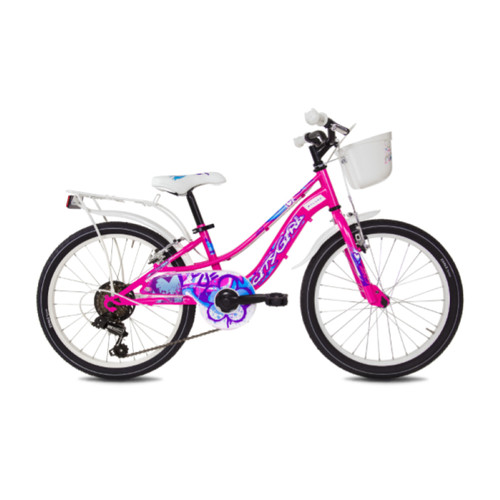 Vélo fille 6v fuchsia - vélo, 20"